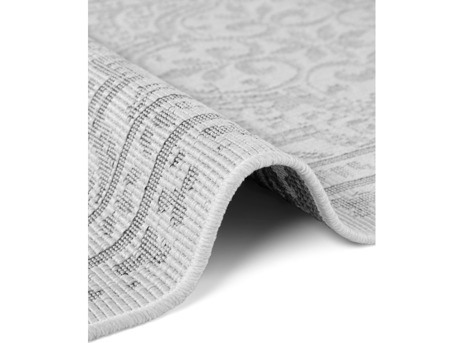 Kusový koberec Duet Rosel White/Gray - na von aj na doma