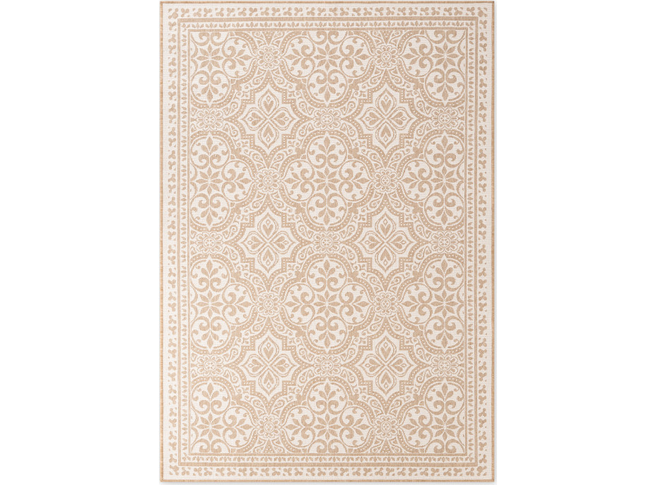 Kusový koberec Duet Rosel Beige/White - na von aj na doma