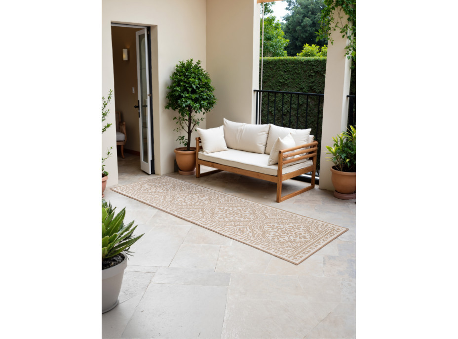 Behúň Duet Rosel Beige/White - na von aj na doma