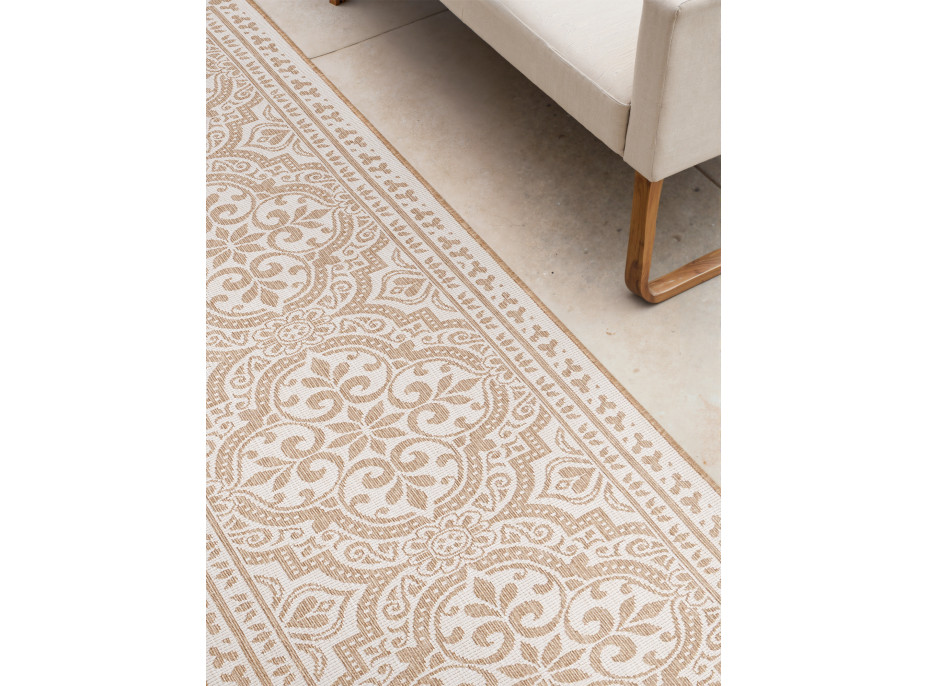 Behúň Duet Rosel Beige/White - na von aj na doma