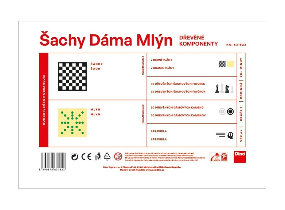 Dino Šach, Dáma, Mlyn