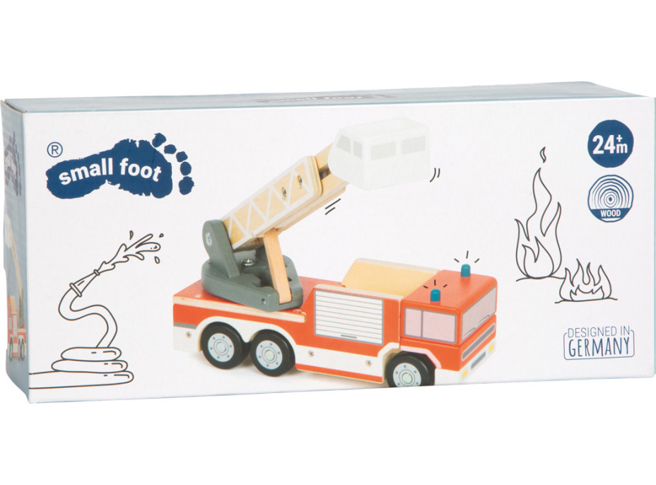 small foot Hasičské vozidlo s otočným rebríkom