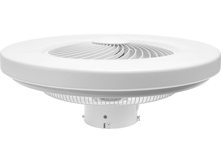 Stropné LED svietidlo s ventilátorom na diaľkové ovládanie - biele