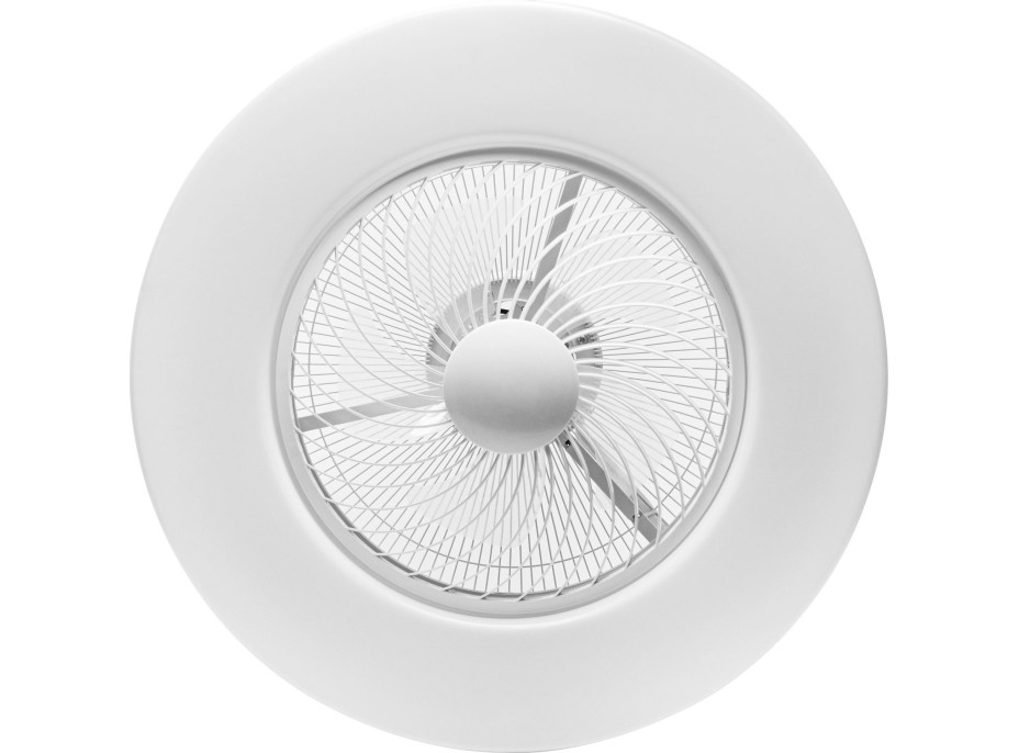 Stropné LED svietidlo s ventilátorom na diaľkové ovládanie - biele