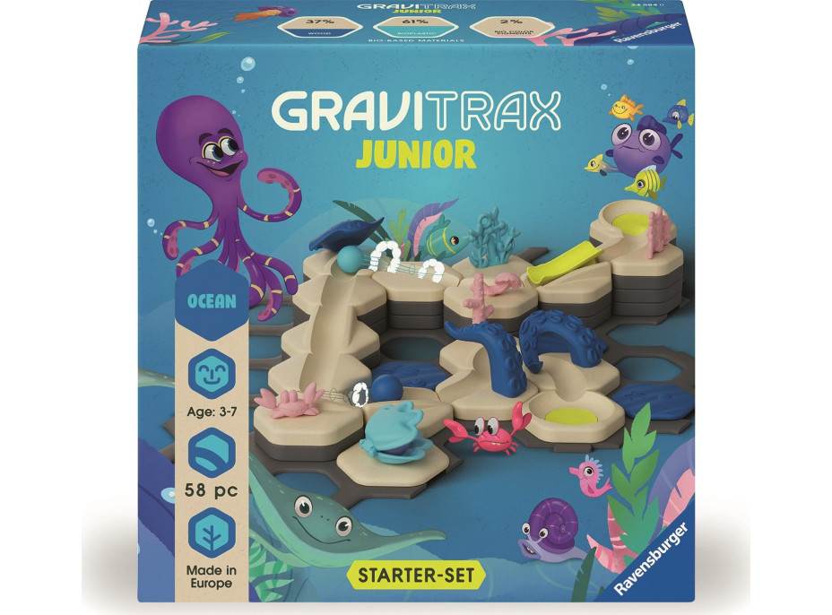 RAVENSBURGER GraviTrax Junior Štartovacia sada Oceán