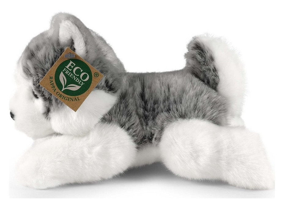 Rappa Plyšový pes husky ležiaci 20 cm ECO-FRIENDLY