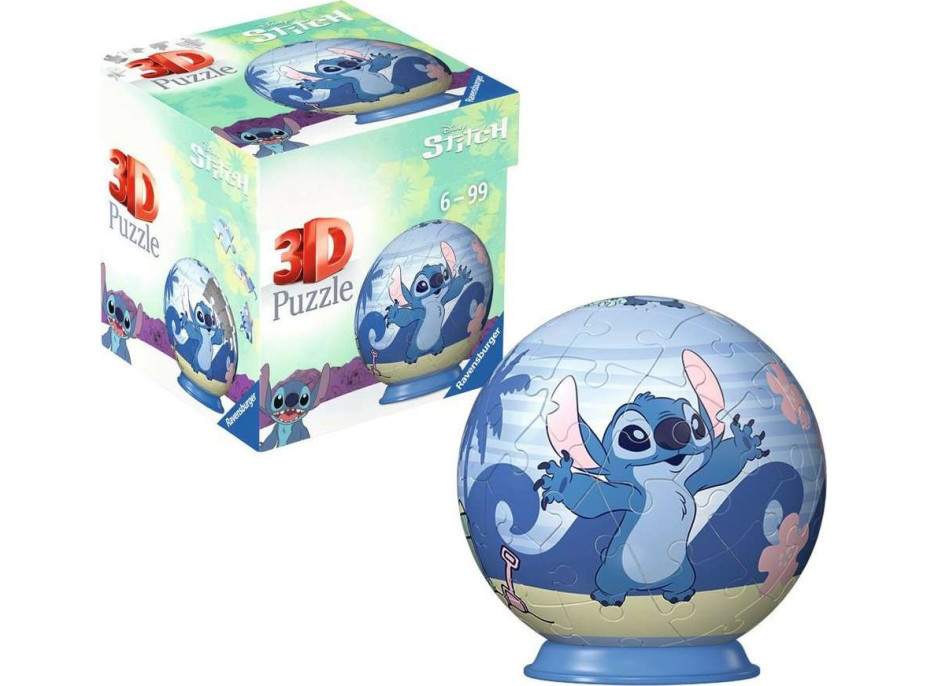 RAVENSBURGER 3D Puzzleball Disney: Stitch - Stitch 54 dielikov