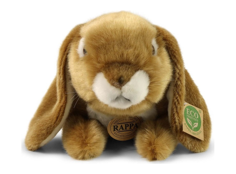 Rappa Plyšový králik hnedý 25 cm ECO-FRIENDLY