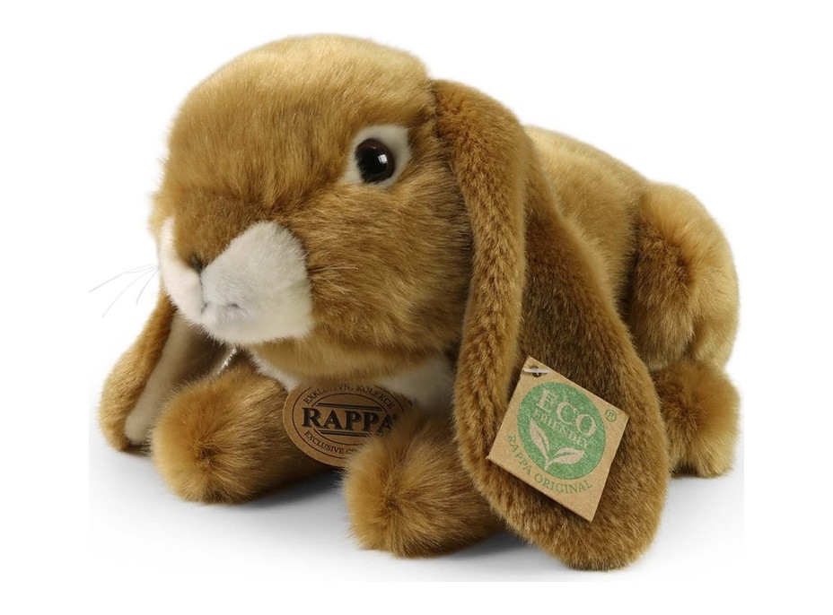 Rappa Plyšový králik hnedý 25 cm ECO-FRIENDLY