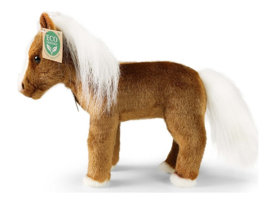 Rappa Plyšový kôň hnedý stojaci 23 cm ECO-FRIENDLY