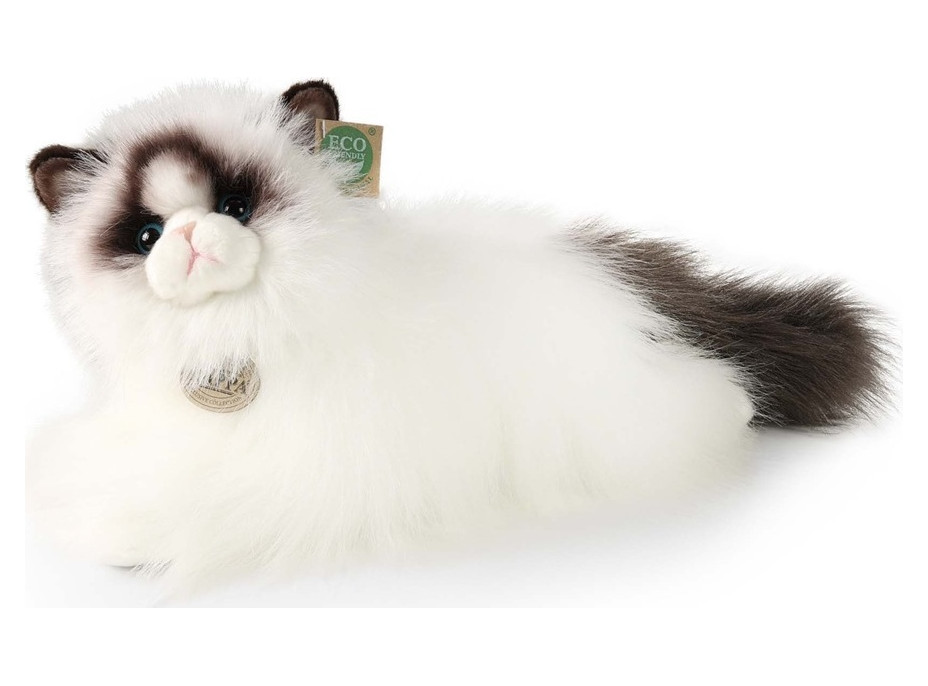 Rappa Plyšová mačka ragdoll ležiaca 35 cm ECO-FRIENDLY