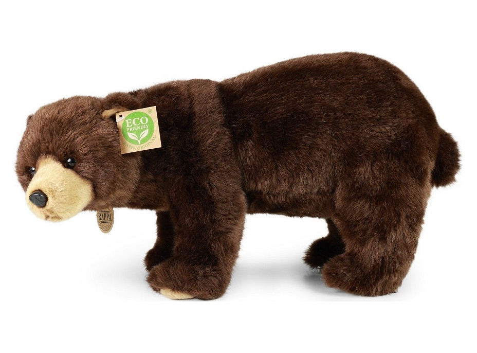 Rappa Plyšový medveď hnedý stojaci 40 cm ECO-FRIENDLY