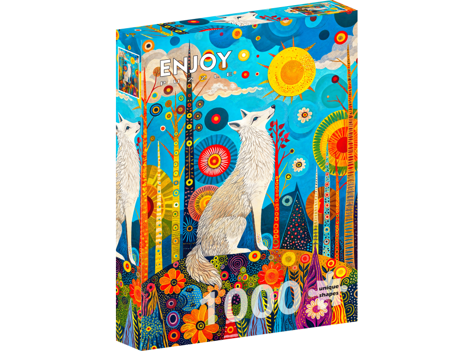 ENJOY Puzzle Biely ochranca 1000 dielikov
