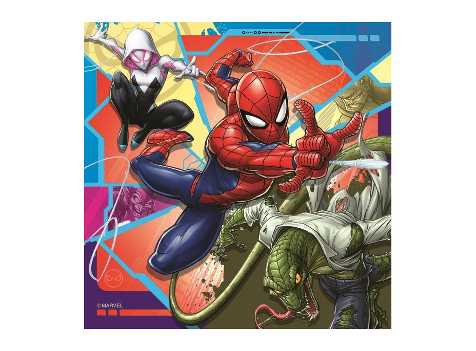 RAVENSBURGER Puzzle Marvel: Spider-Man 3x49 dielikov