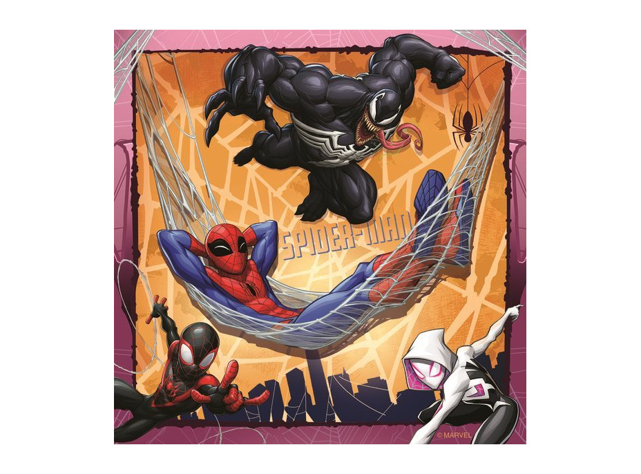 RAVENSBURGER Puzzle Marvel: Spider-Man 3x49 dielikov
