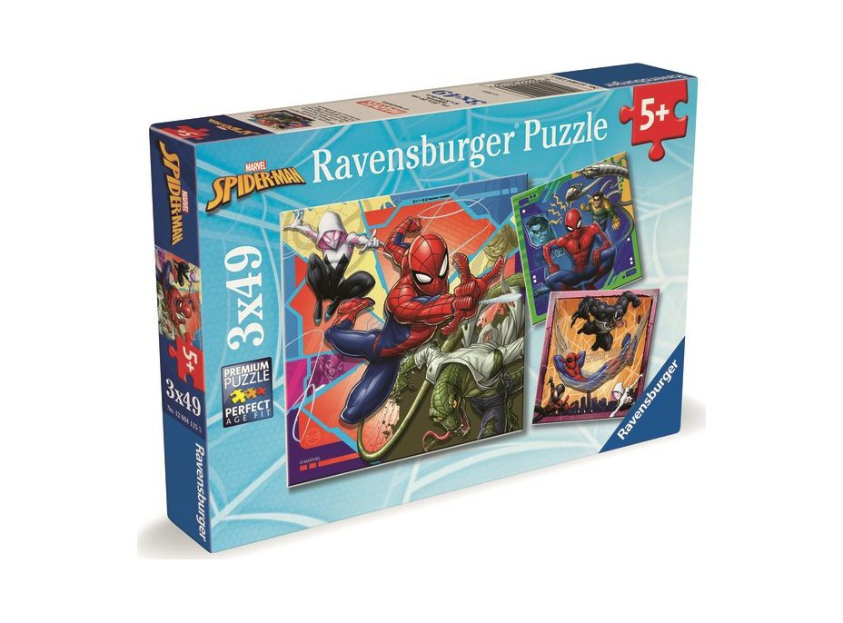 RAVENSBURGER Puzzle Marvel: Spider-Man 3x49 dielikov
