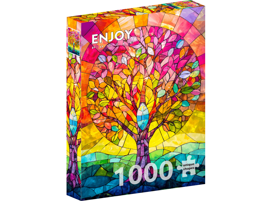 ENJOY Puzzle Mozaikový strom 1000 dielikov