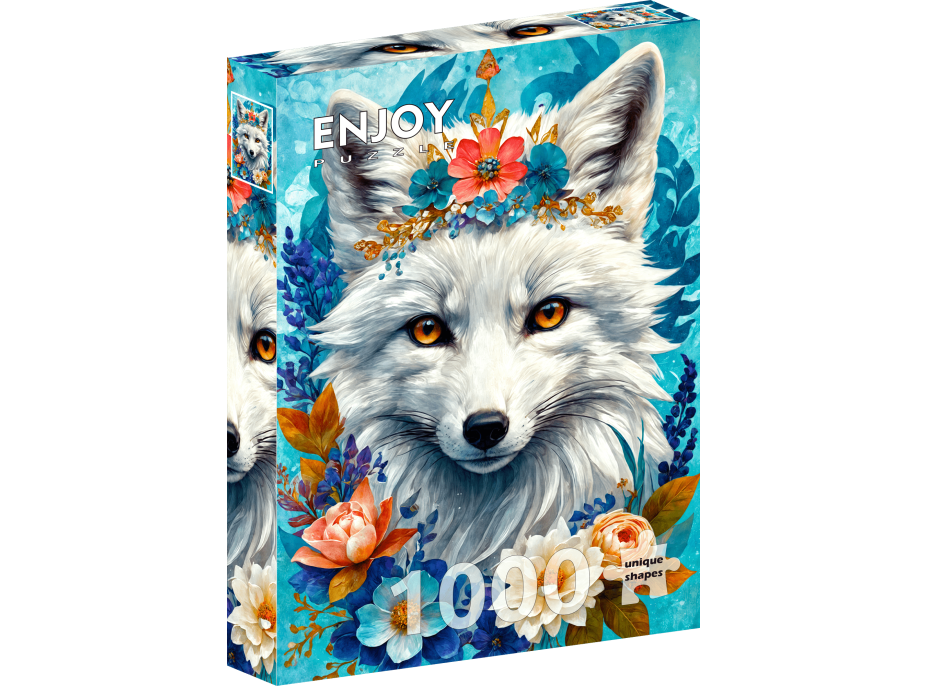 ENJOY Puzzle Rozkvitnutá snežná líška 1000 dielikov