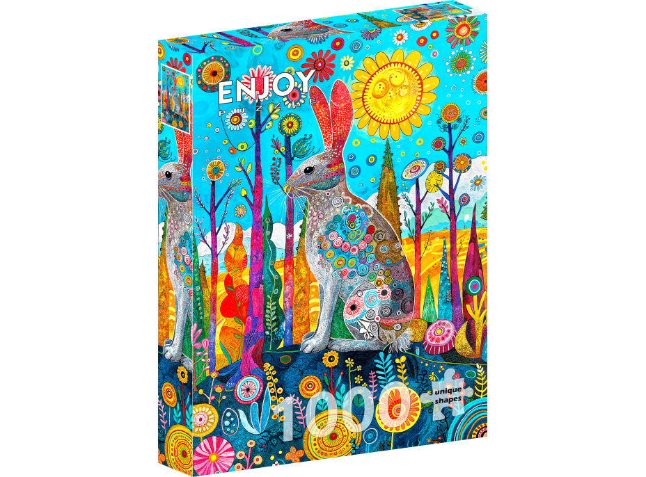 ENJOY Puzzle Rozmarná zajačia krajina 1000 dielikov