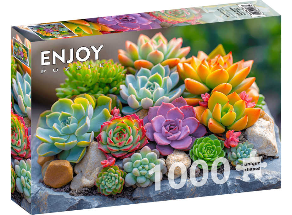 ENJOY Puzzle Sukulenty 1000 dielikov