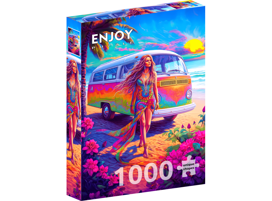 ENJOY Puzzle V srdci Hippie 1000 dielikov