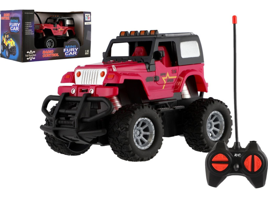 TEDDIES Terénne auto RC 1:43 ružové