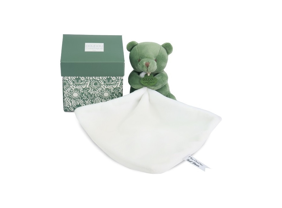 Doudou Môj malý medvedík 10 cm zelený