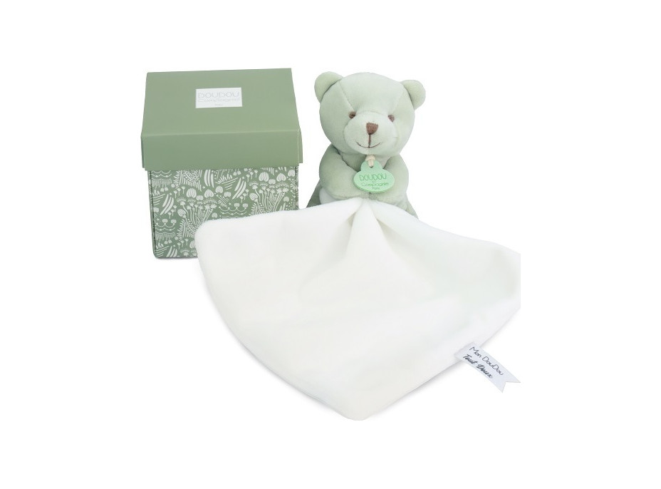 Doudou Môj malý medvedík 10 cm svetlo zelený