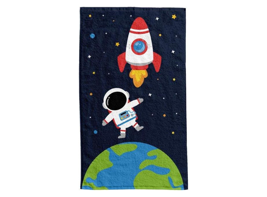 Detský bavlnený uterák KIDS 30x50 cm - Vesmír