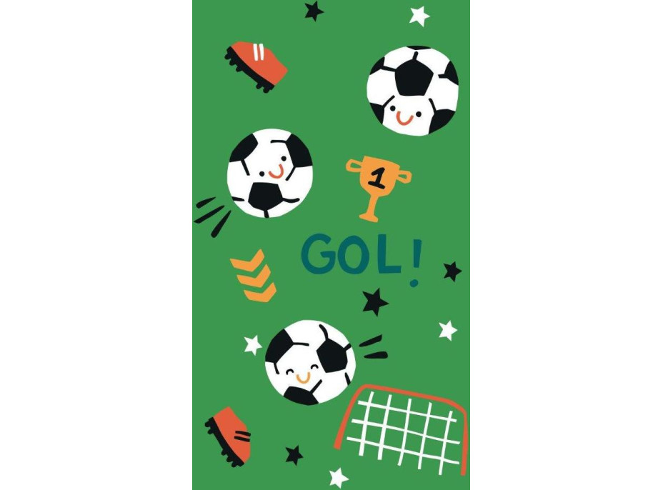 Detský bavlnený uterák KIDS 30x50 cm - Futbal