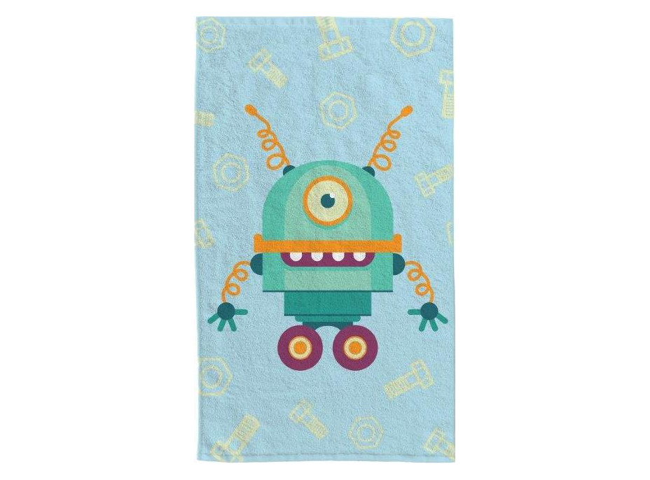 Detský bavlnený uterák KIDS 30x50 cm - Robot