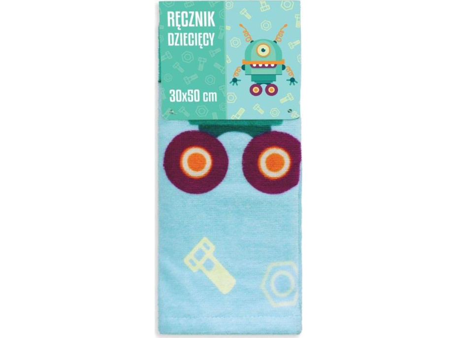 Detský bavlnený uterák KIDS 30x50 cm - Robot