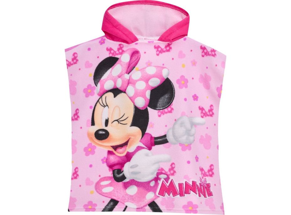 Detská rýchloschnúca osuška s kapucňou MINNIE 50x100 cm