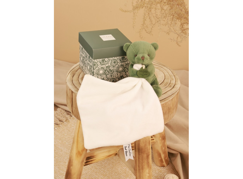 Doudou Môj malý medvedík 10 cm zelený