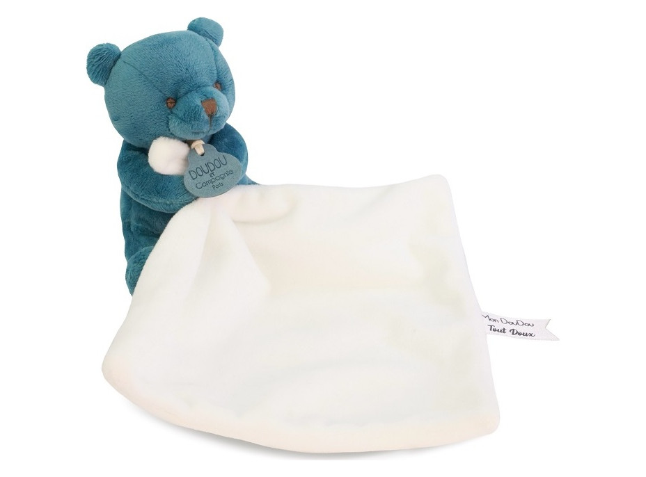 Doudou Môj malý medvedík 10 cm modrý