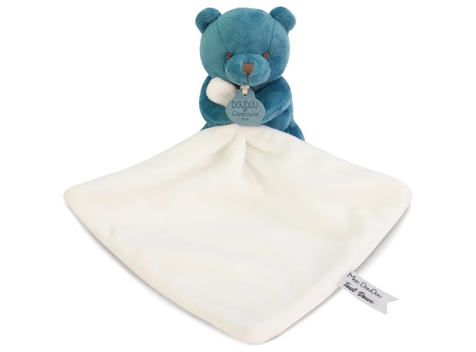 Doudou Môj malý medvedík 10 cm modrý