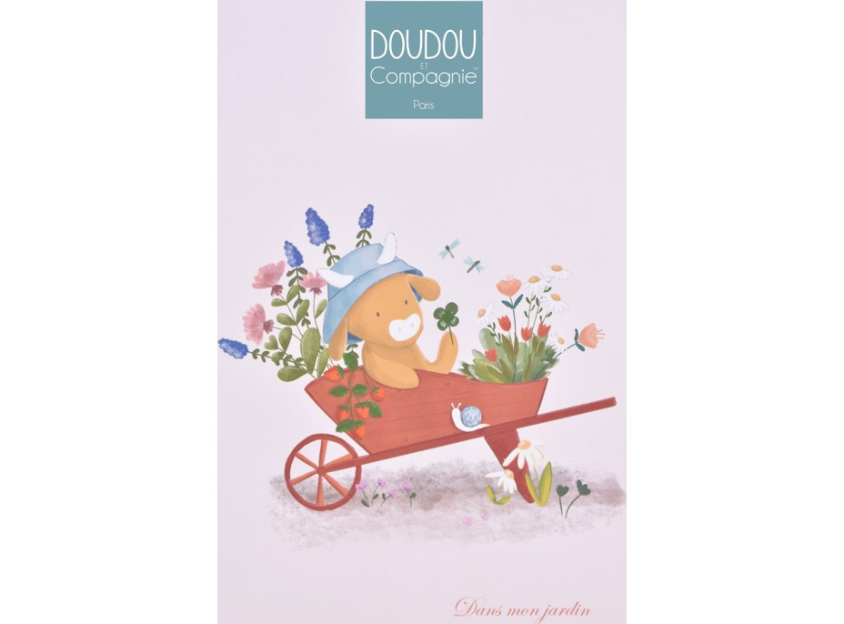 Doudou Darčeková sada Plyšová kravička Aneth hrajúca melódiu 20 cm