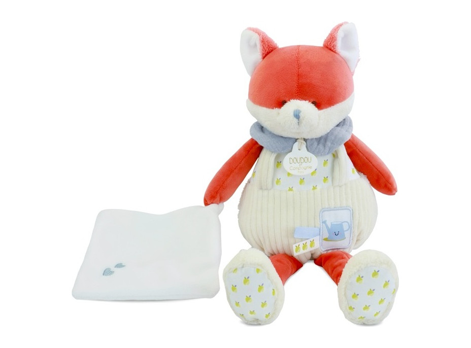 Doudou Darčeková sada Plyšová líška Romarin s dečkou 28 cm