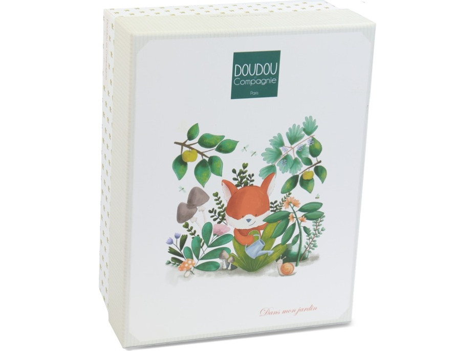 Doudou Darčeková sada Plyšová líška Romarin s dečkou 28 cm