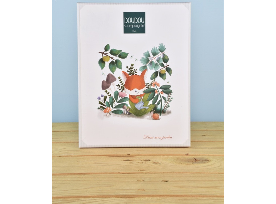 Doudou Darčeková sada Plyšová líška Romarin s dečkou 28 cm