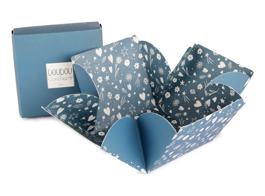 Doudou Môj malý medvedík 10 cm modrý