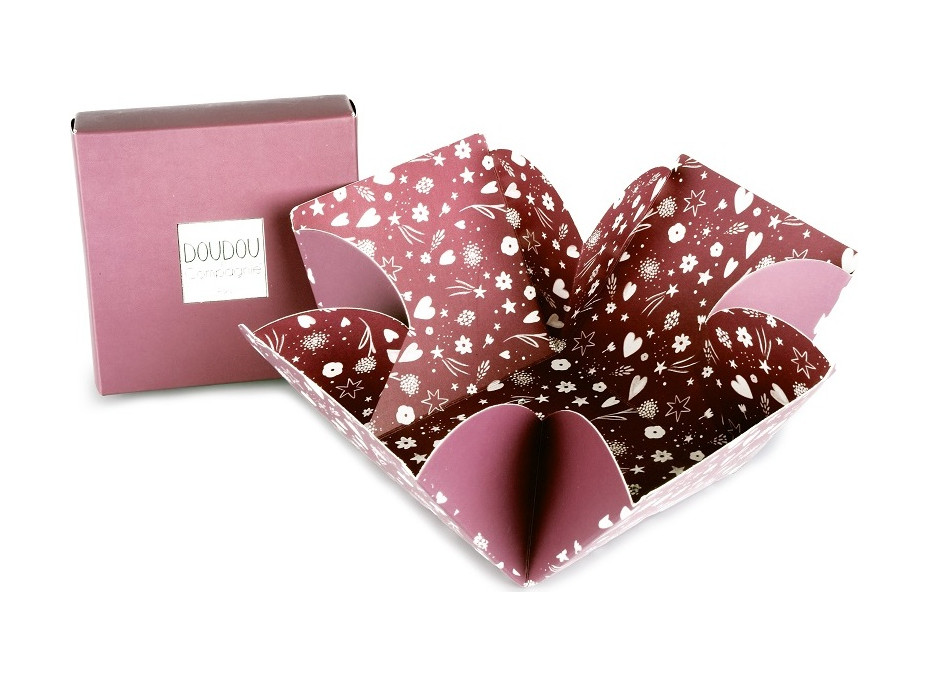 Doudou Môj malý medvedík 10 cm vínový