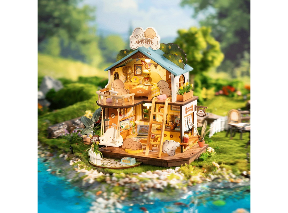 RoboTime Miniatúra domčeka Domček pre šteniatka