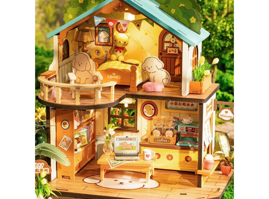 RoboTime Miniatúra domčeka Domček pre šteniatka