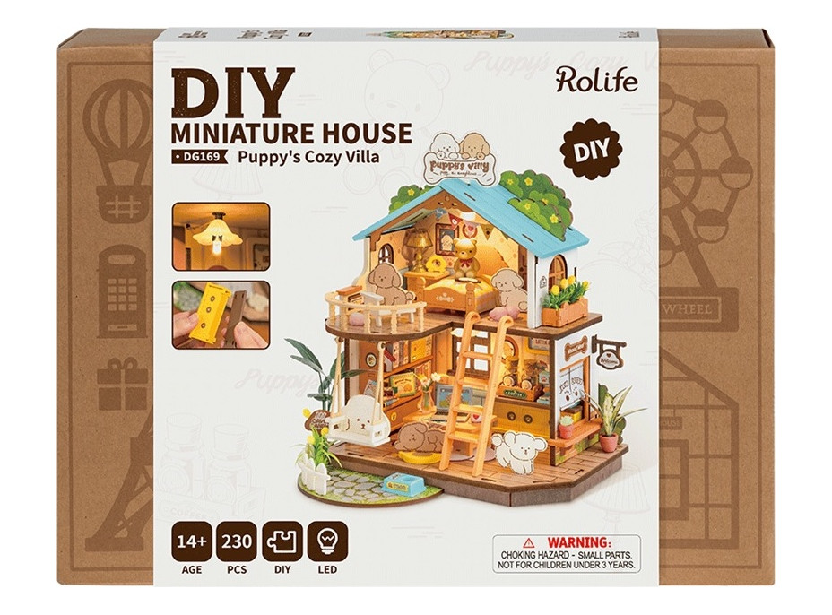 RoboTime Miniatúra domčeka Domček pre šteniatka