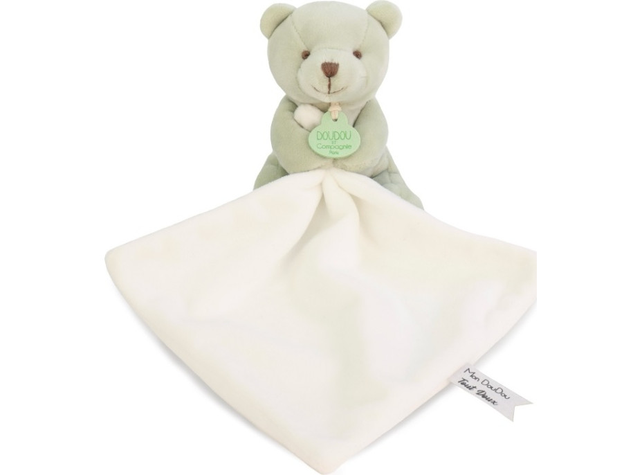 Doudou Môj malý medvedík 10 cm svetlo zelený
