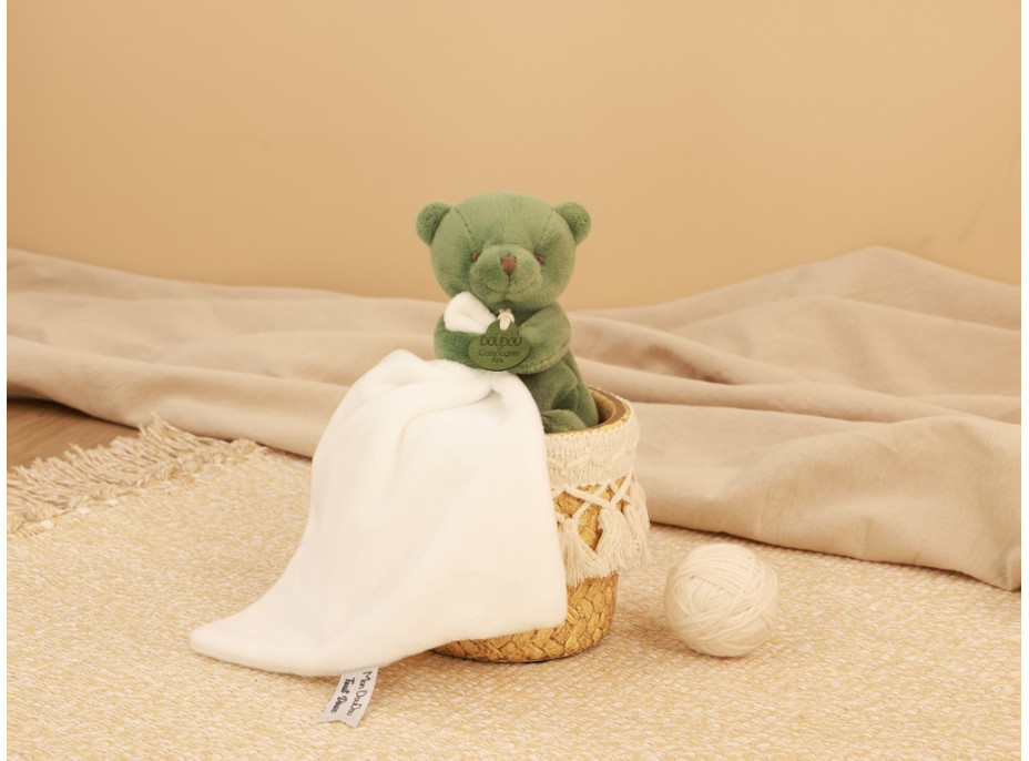 Doudou Môj malý medvedík 10 cm zelený