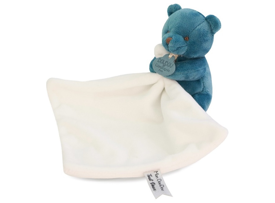 Doudou Môj malý medvedík 10 cm modrý