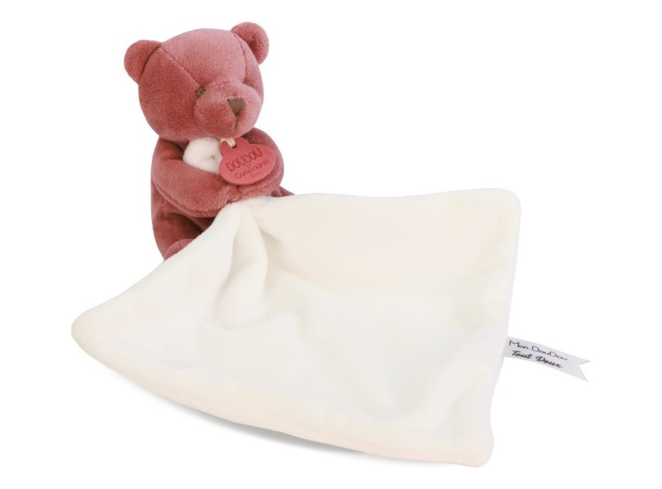 Doudou Môj malý medvedík 10 cm vínový
