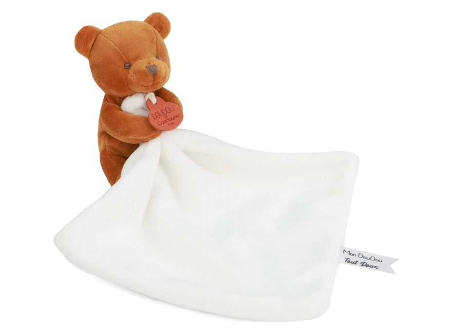 Doudou Môj malý medvedík 10 cm oranžový